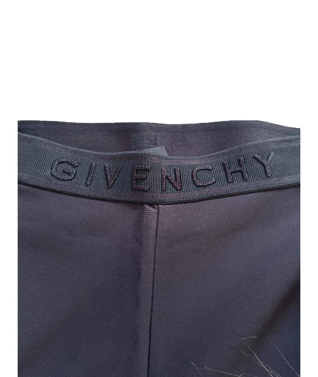 GIVENCHY Черные хлопко-эластановые спортивные брюки и шорты, фото 3