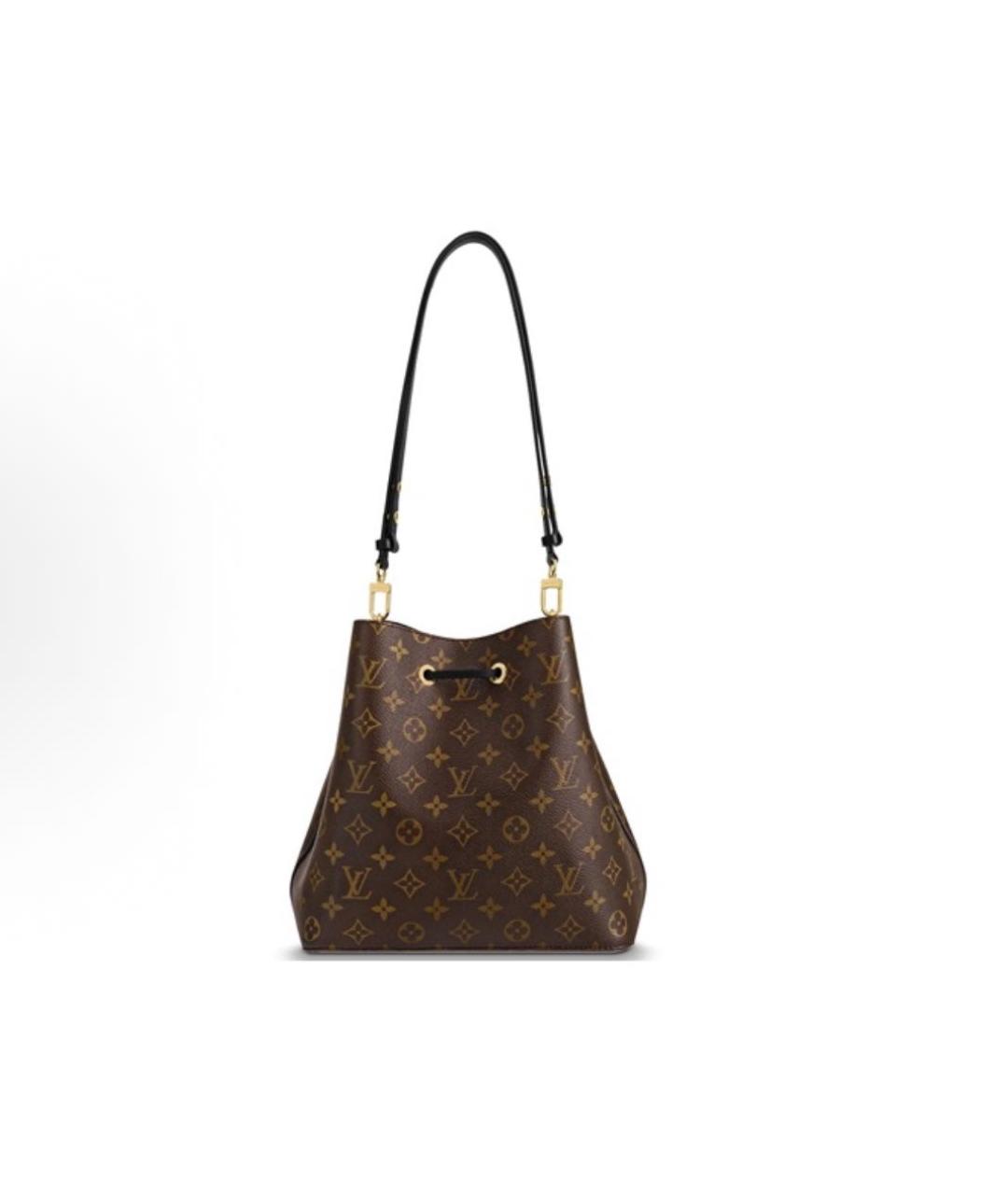 LOUIS VUITTON Коричневая кожаная сумка тоут, фото 2