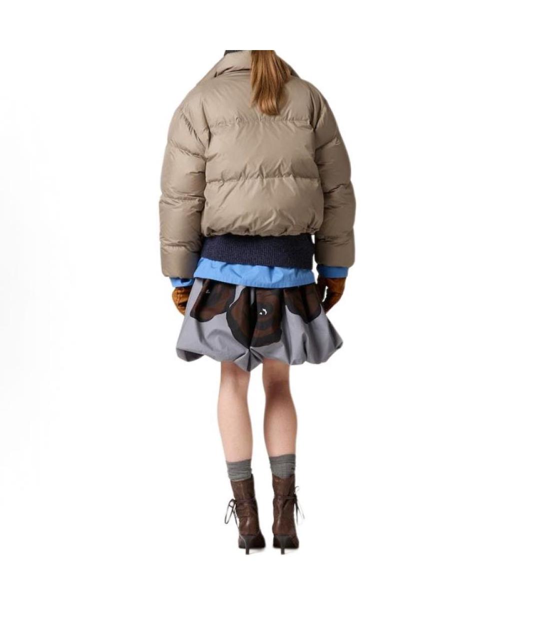 MIU MIU Бежевый пуховик, фото 3