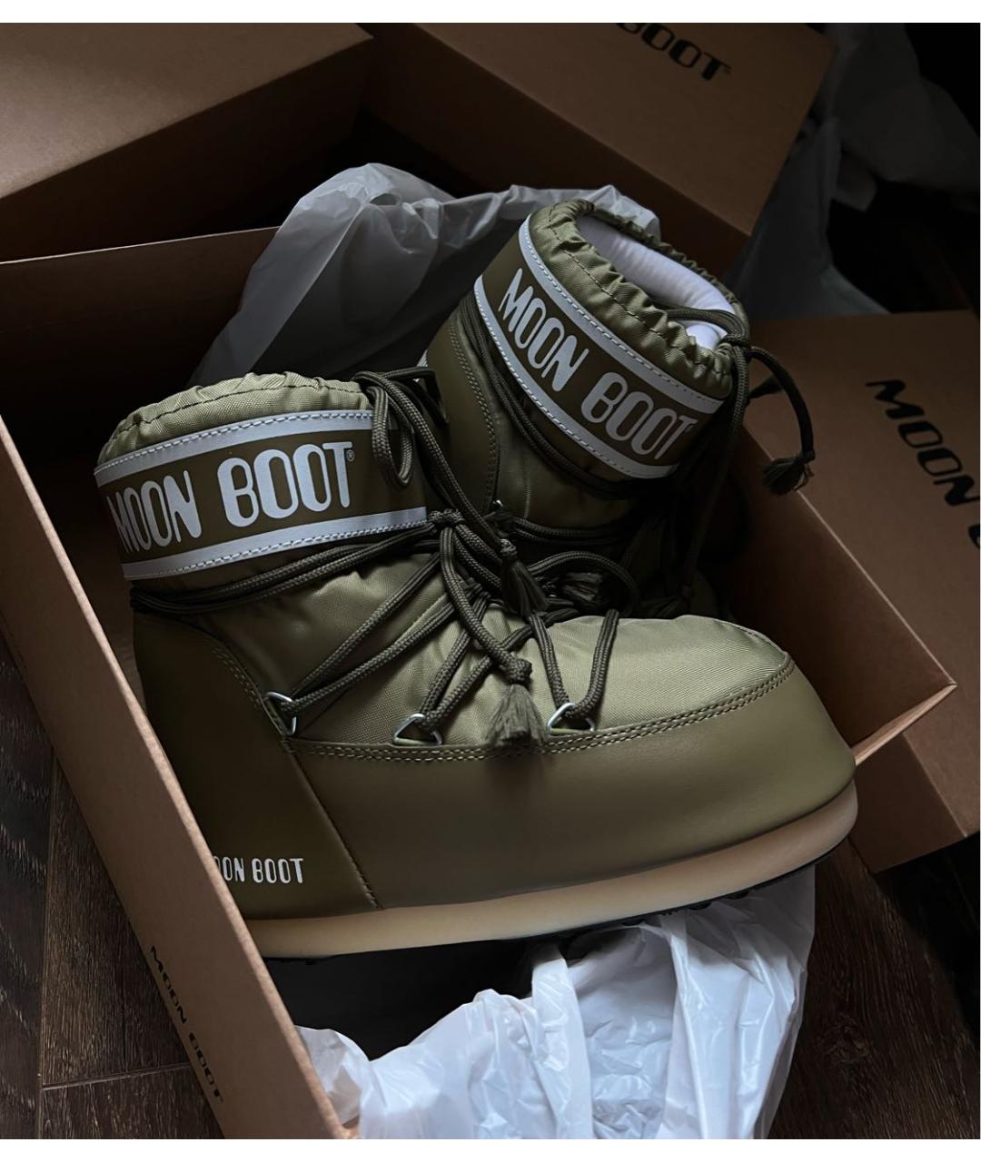 MOON BOOT Хаки ботинки, фото 5