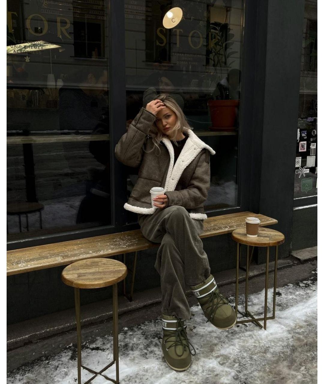 MOON BOOT Хаки ботинки, фото 2