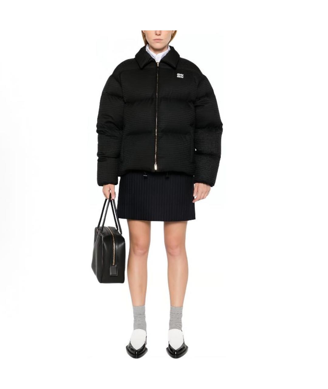 MIU MIU Черный пуховик, фото 2