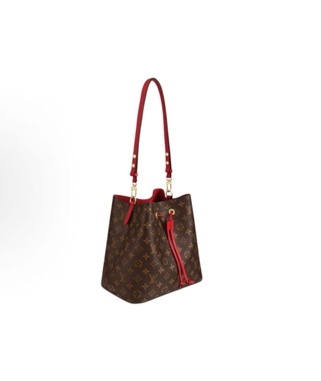 LOUIS VUITTON Коричневая кожаная сумка тоут, фото 2