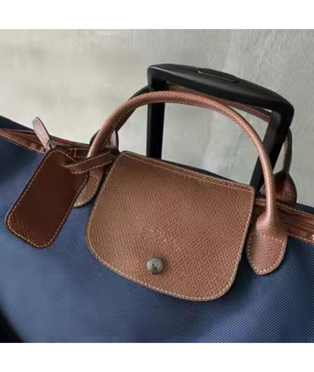 LONGCHAMP Темно-синяя сумка через плечо, фото 4