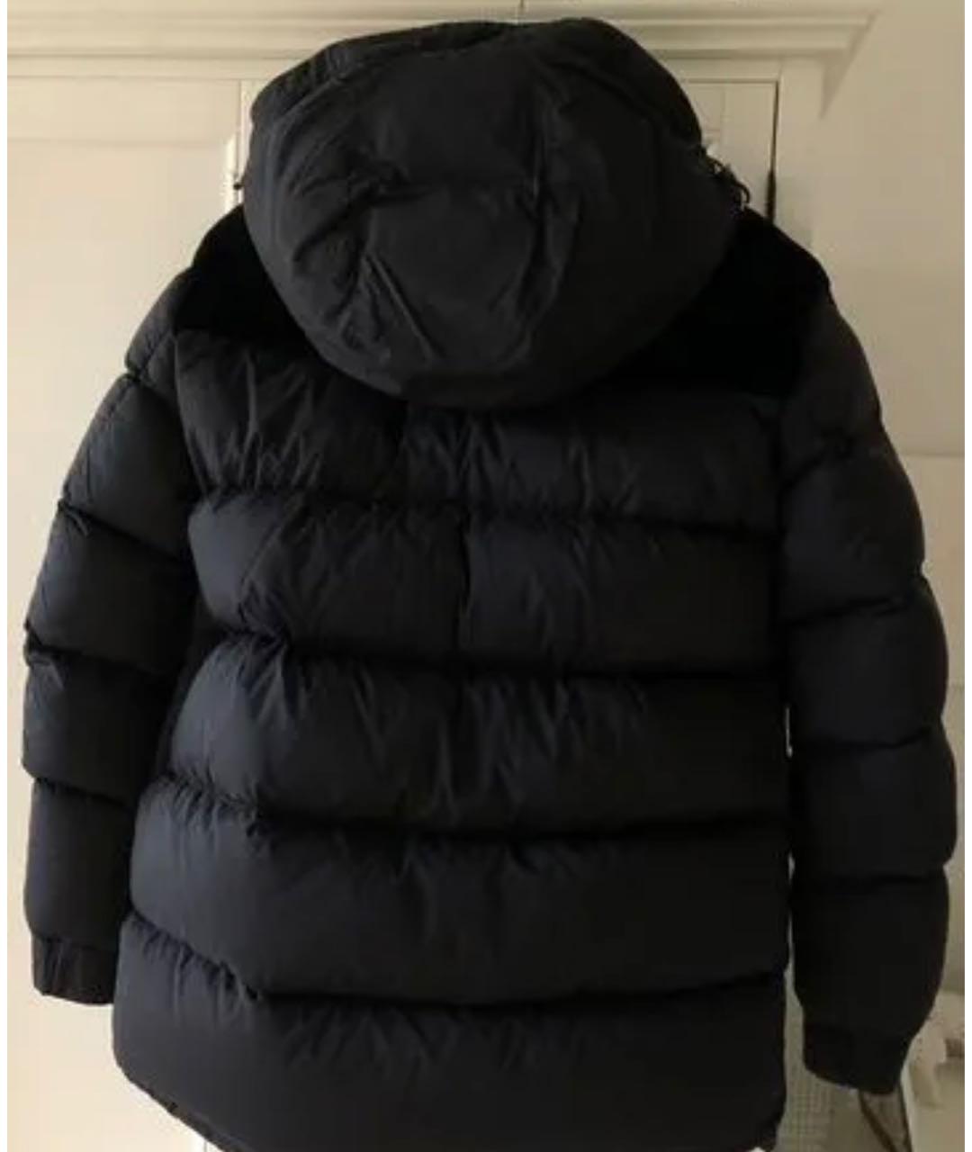 MONCLER Черный полиамидовый пуховик, фото 2