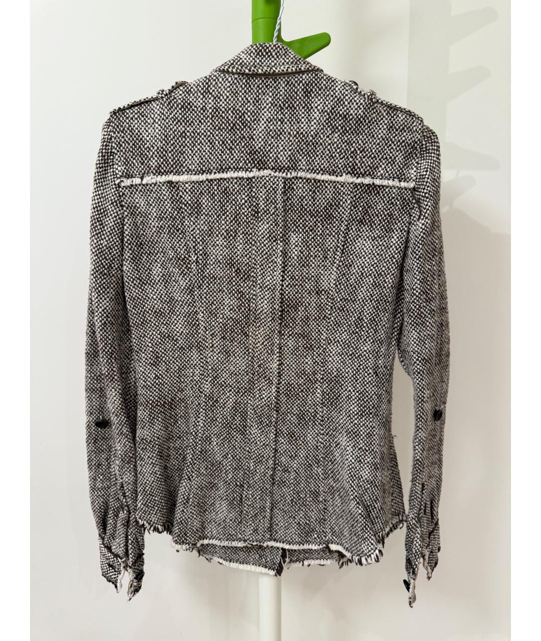 DOLCE&GABBANA Коричневый хлопковый жакет/пиджак, фото 2