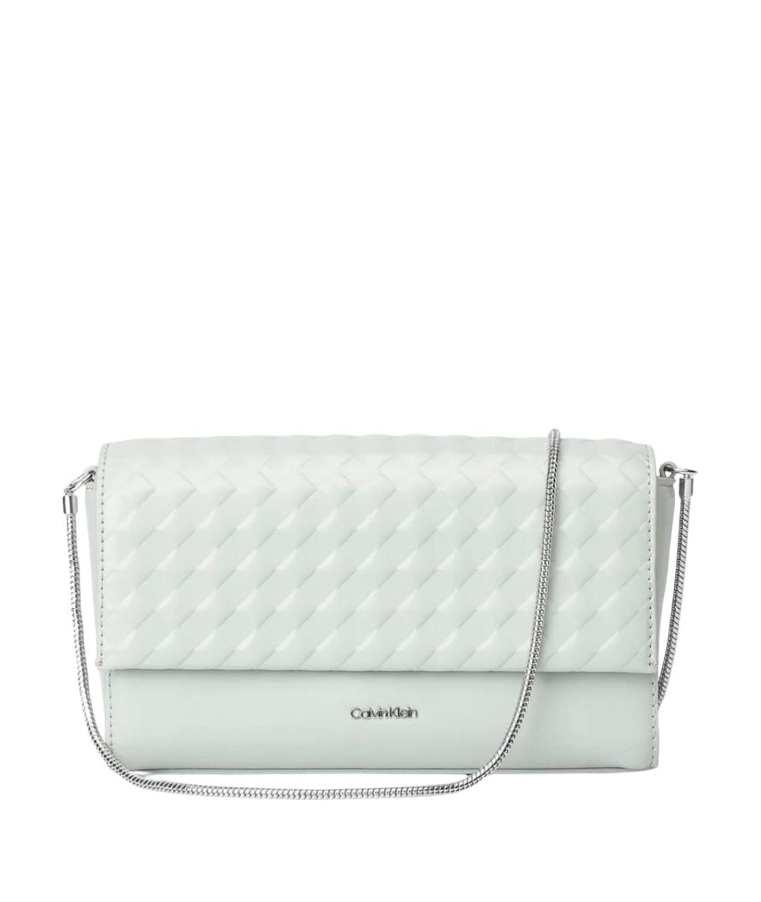 CALVIN KLEIN Бирюзовая сумка через плечо из искусственной кожи, фото 1