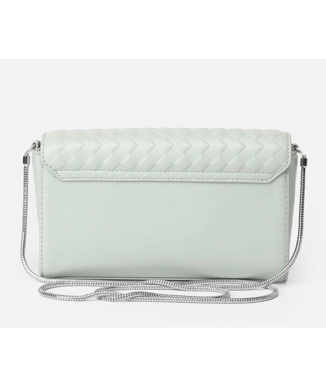 CALVIN KLEIN Бирюзовая сумка через плечо из искусственной кожи, фото 2