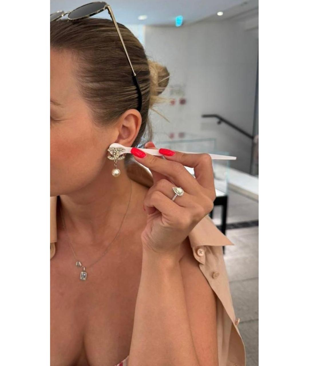 CHANEL Золотые серьги, фото 3