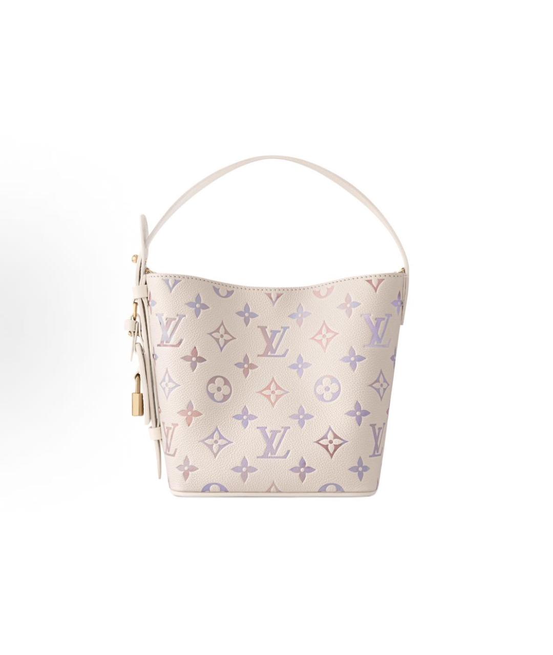 LOUIS VUITTON Бежевая кожаная сумка тоут, фото 1