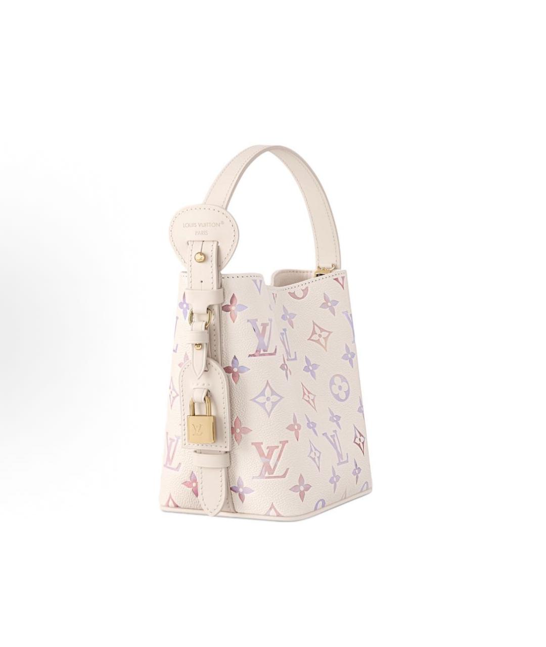 LOUIS VUITTON Бежевая кожаная сумка тоут, фото 2