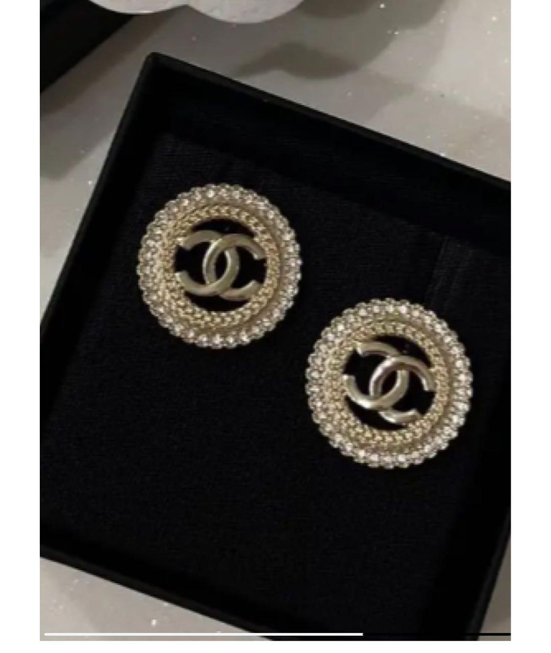 CHANEL Золотые серьги, фото 4