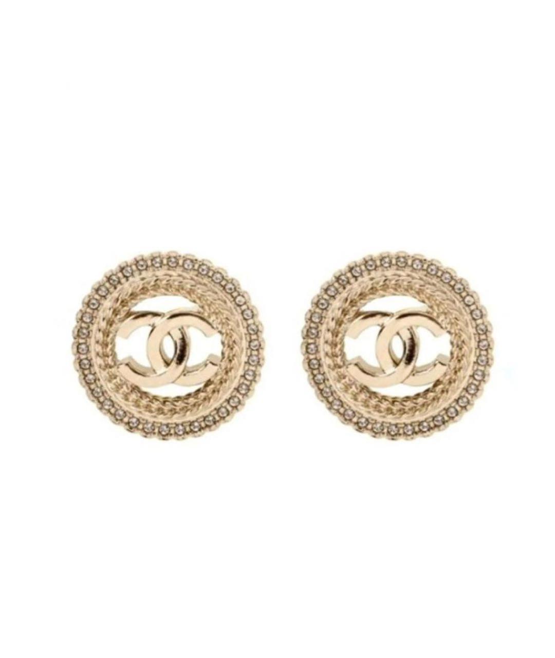 CHANEL Золотые серьги, фото 2