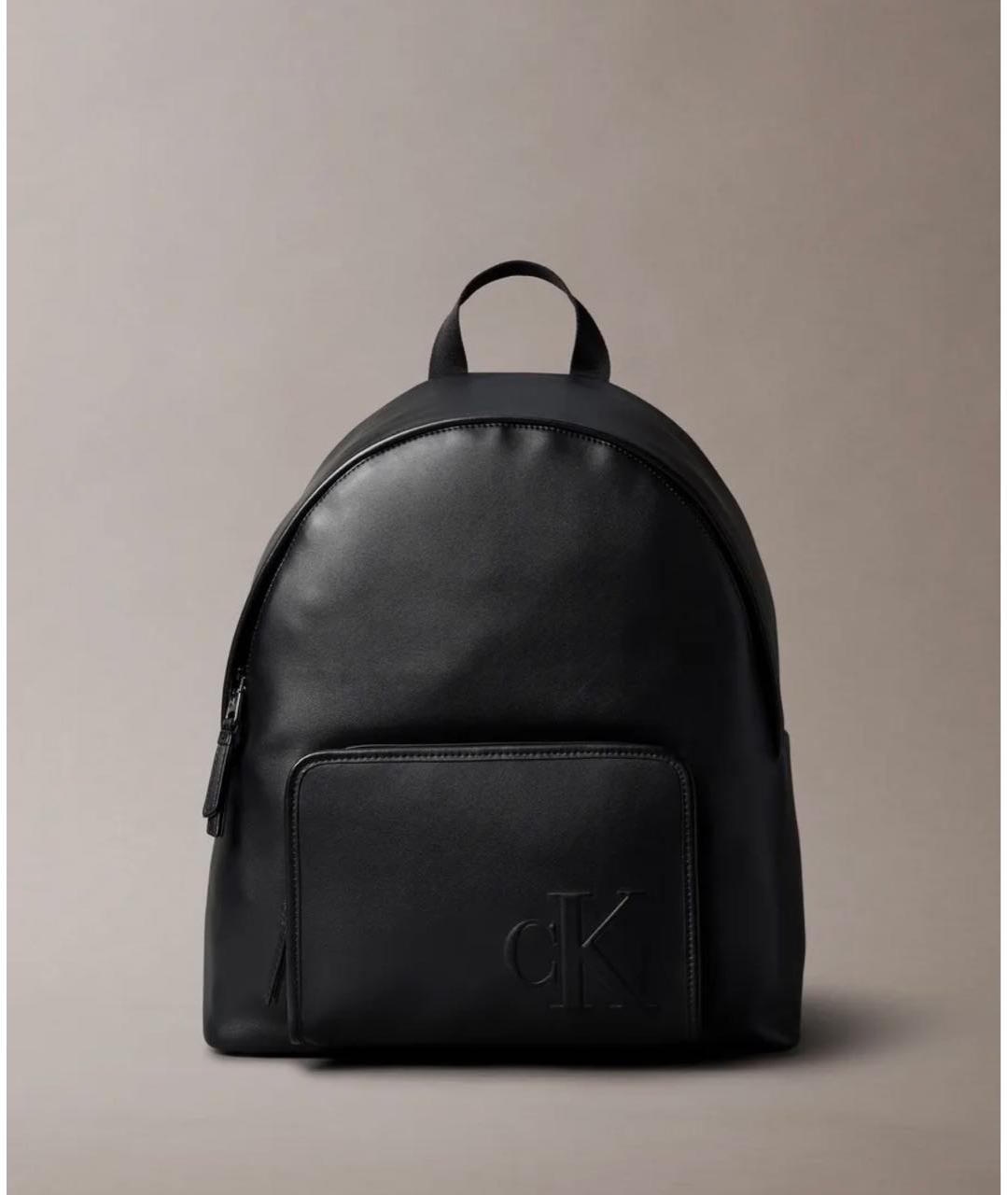 CALVIN KLEIN Черный рюкзак из искусственной кожи, фото 3