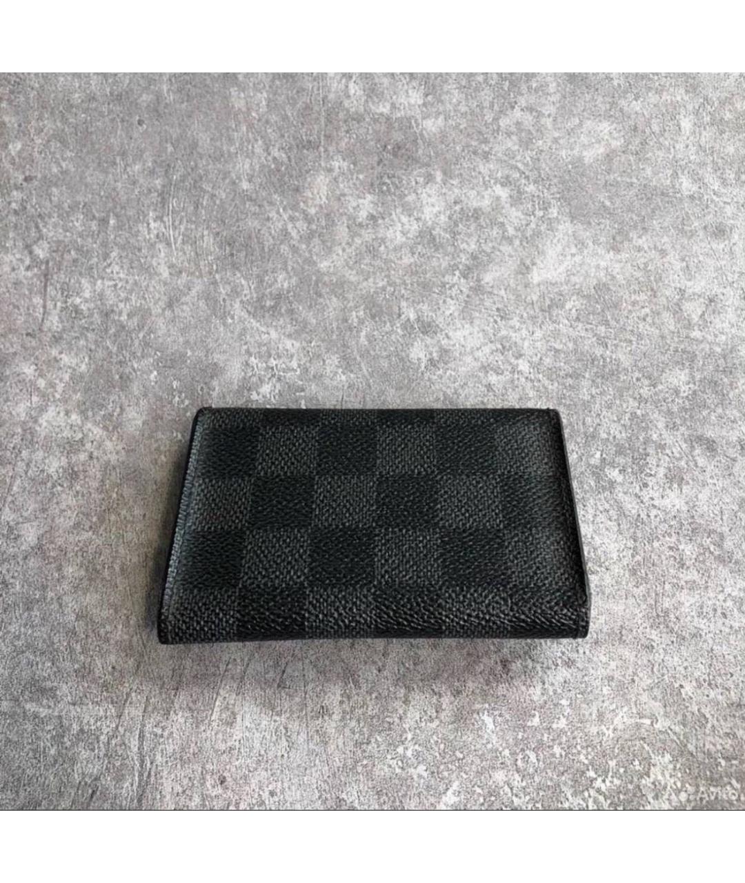 LOUIS VUITTON Черная ключница, фото 5