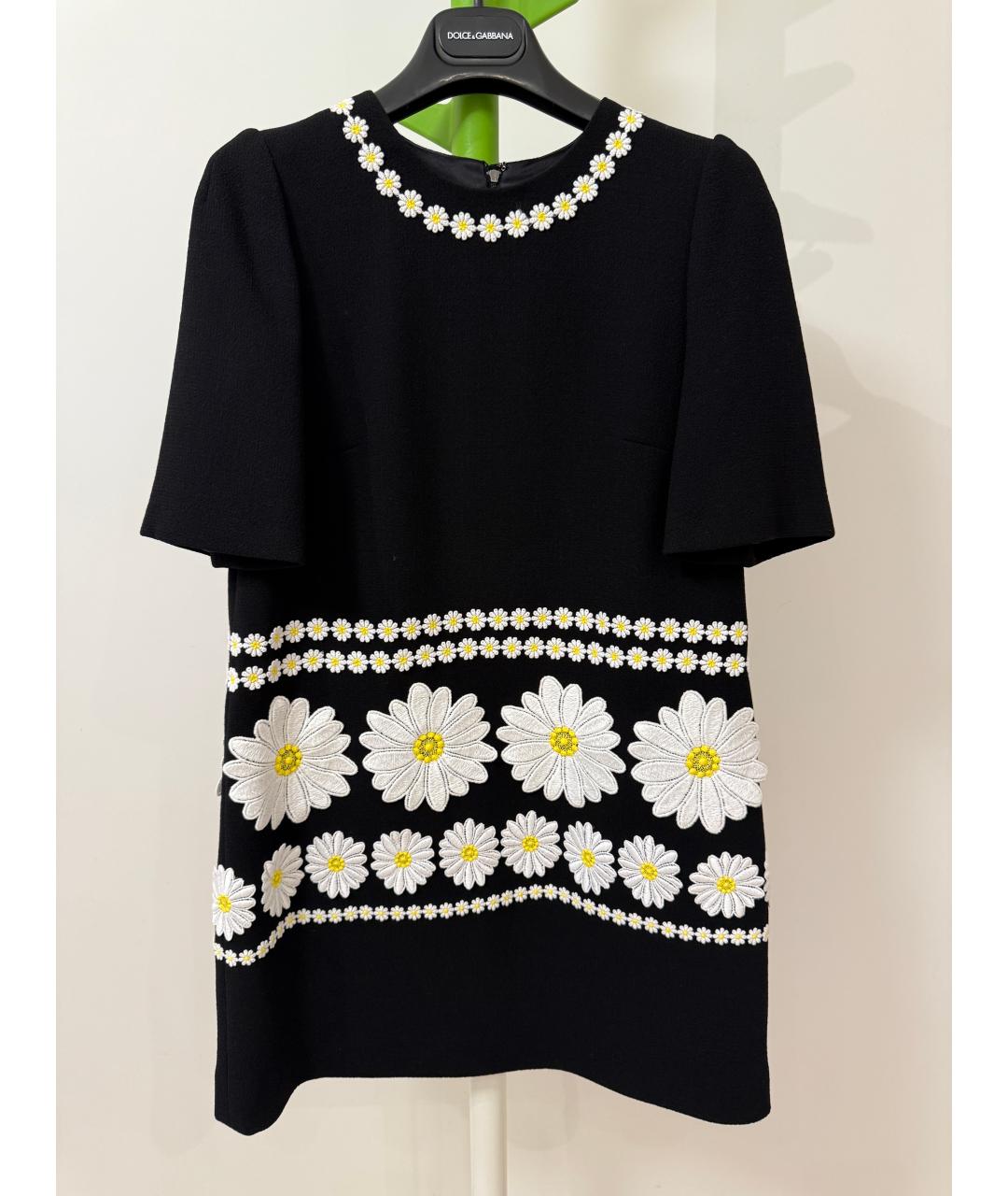 DOLCE&GABBANA Черное шерстяное платье, фото 5