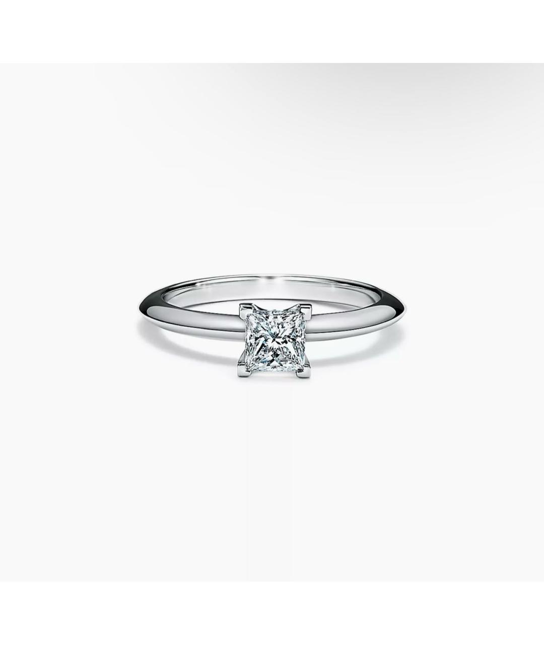 TIFFANY&CO Белое платиновое кольцо, фото 7