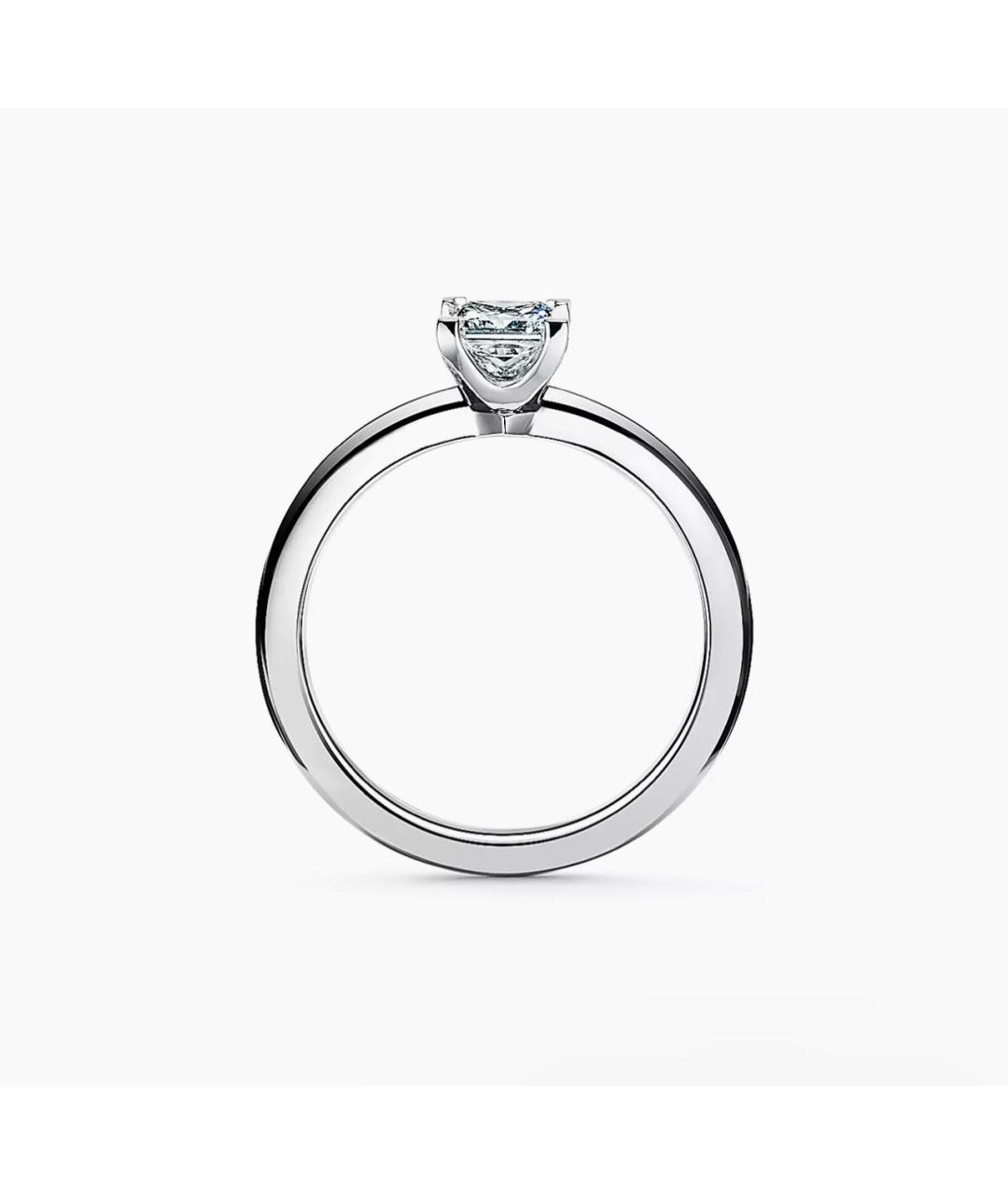 TIFFANY&CO Белое платиновое кольцо, фото 3