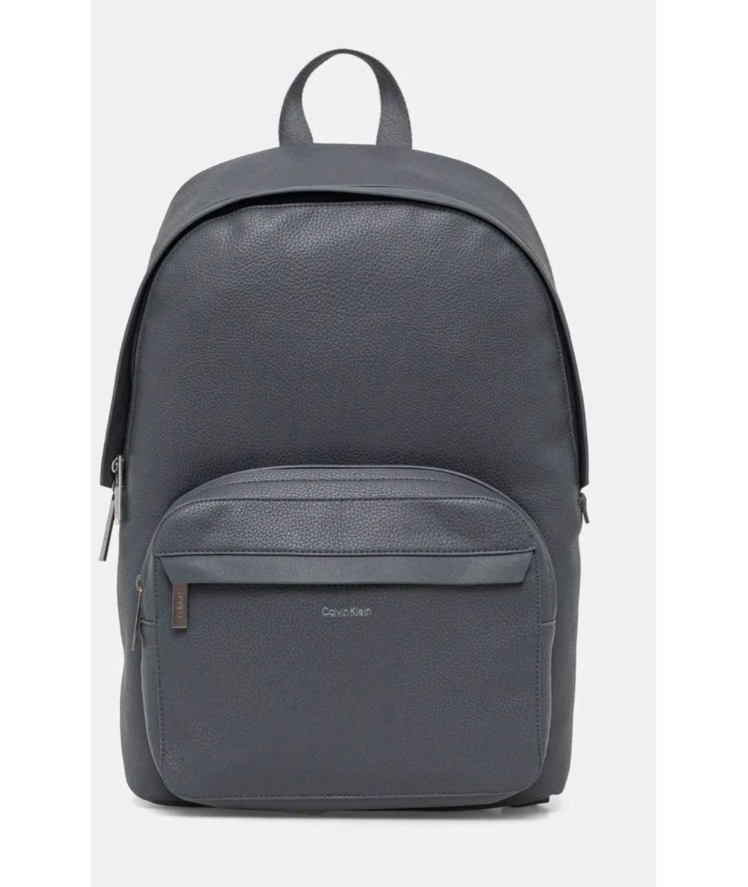CALVIN KLEIN Серый рюкзак из искусственной кожи, фото 3