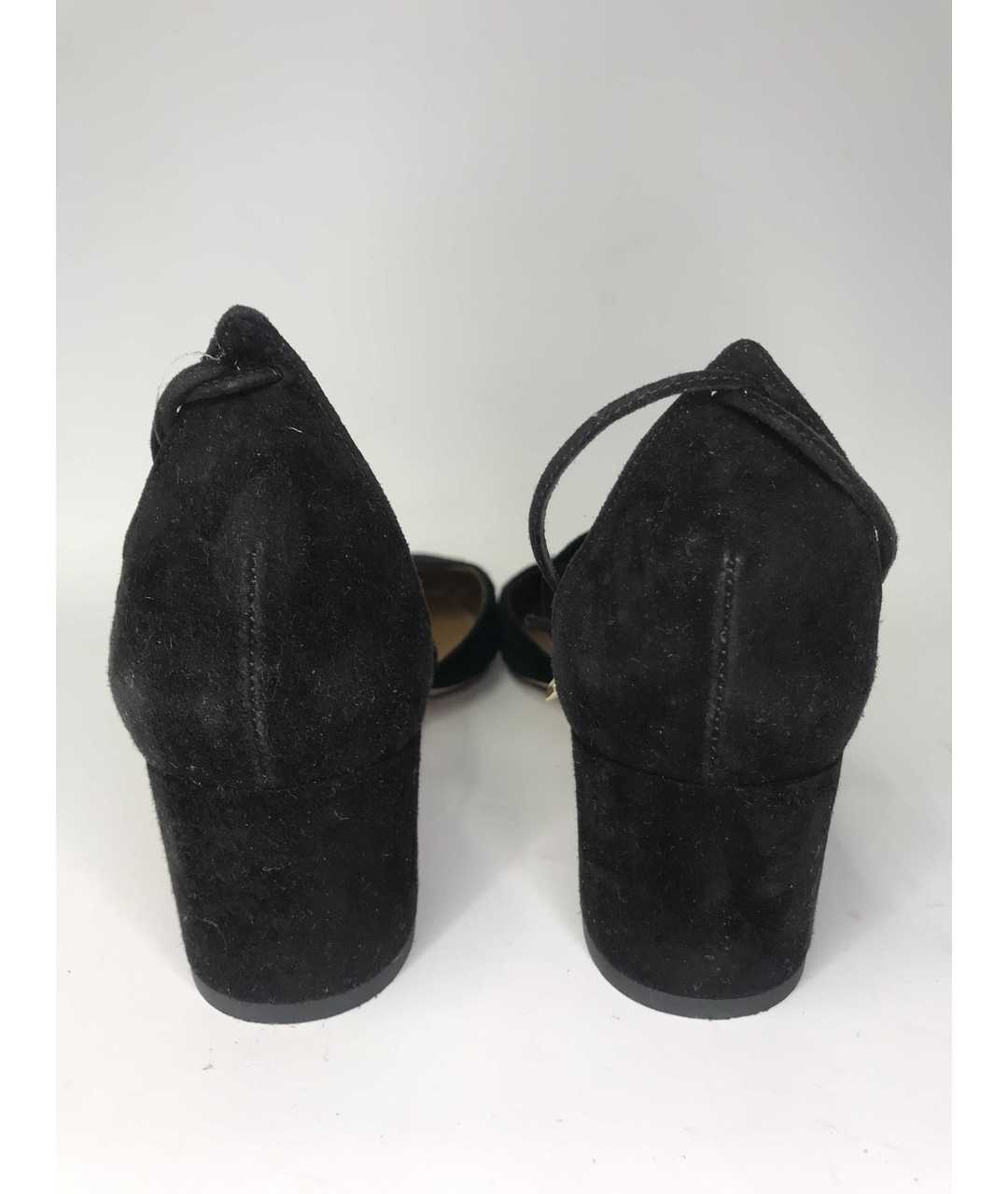 AQUAZZURA Черные замшевые туфли, фото 4