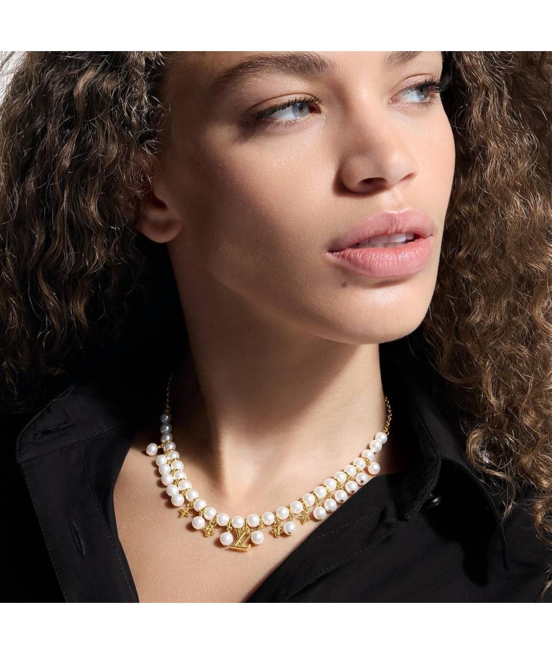 LOUIS VUITTON Золотое колье, фото 3