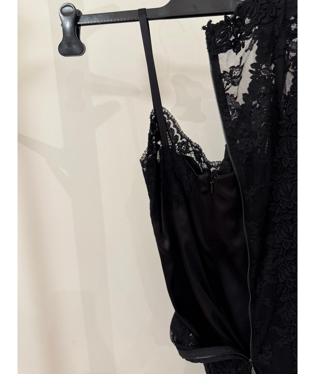 DOLCE&GABBANA Черное шелковое вечернее платье, фото 3