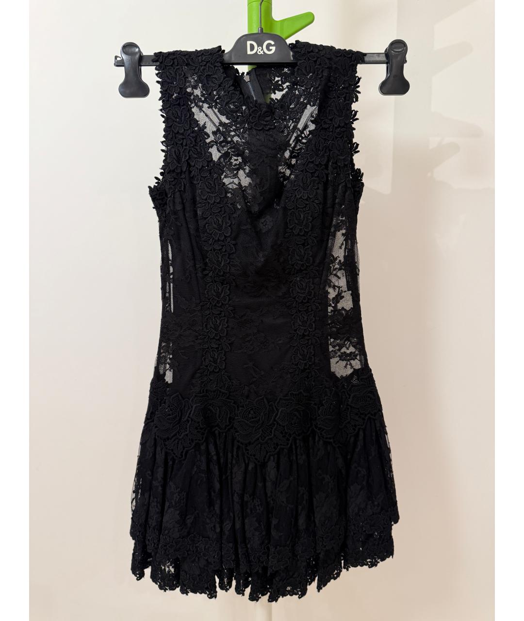 DOLCE&GABBANA Черное шелковое вечернее платье, фото 6