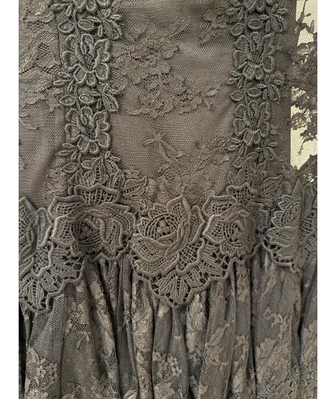 DOLCE&GABBANA Черное шелковое вечернее платье, фото 5