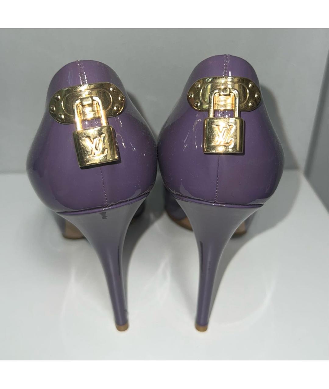LOUIS VUITTON Фиолетовые туфли, фото 4