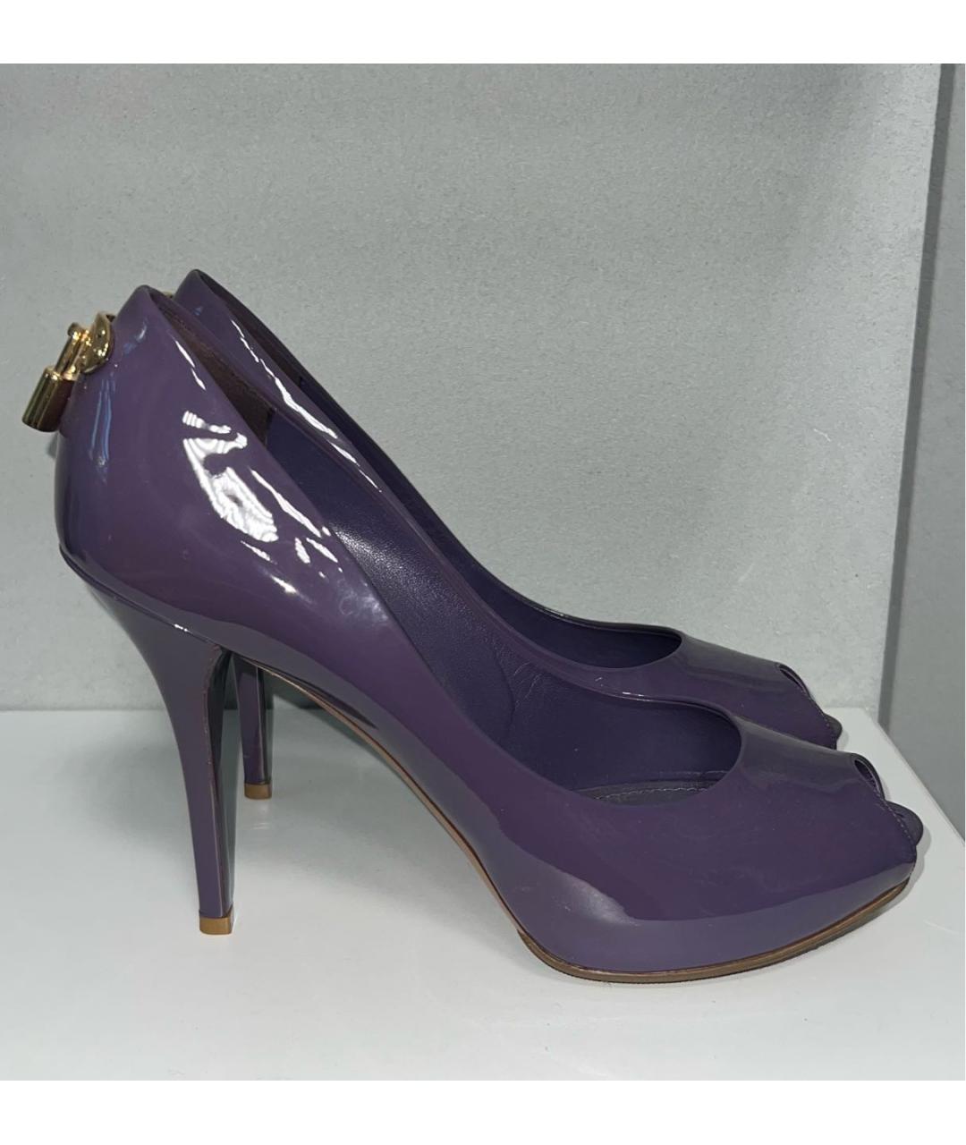 LOUIS VUITTON Фиолетовые туфли, фото 5