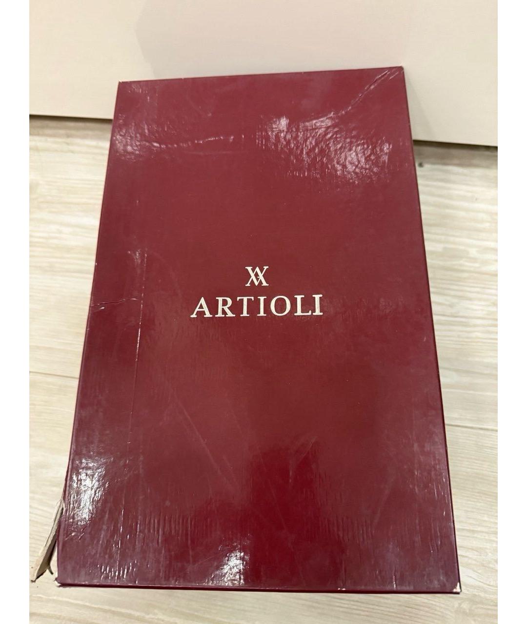 ARTIOLI Коричневые туфли из экзотической кожи, фото 4