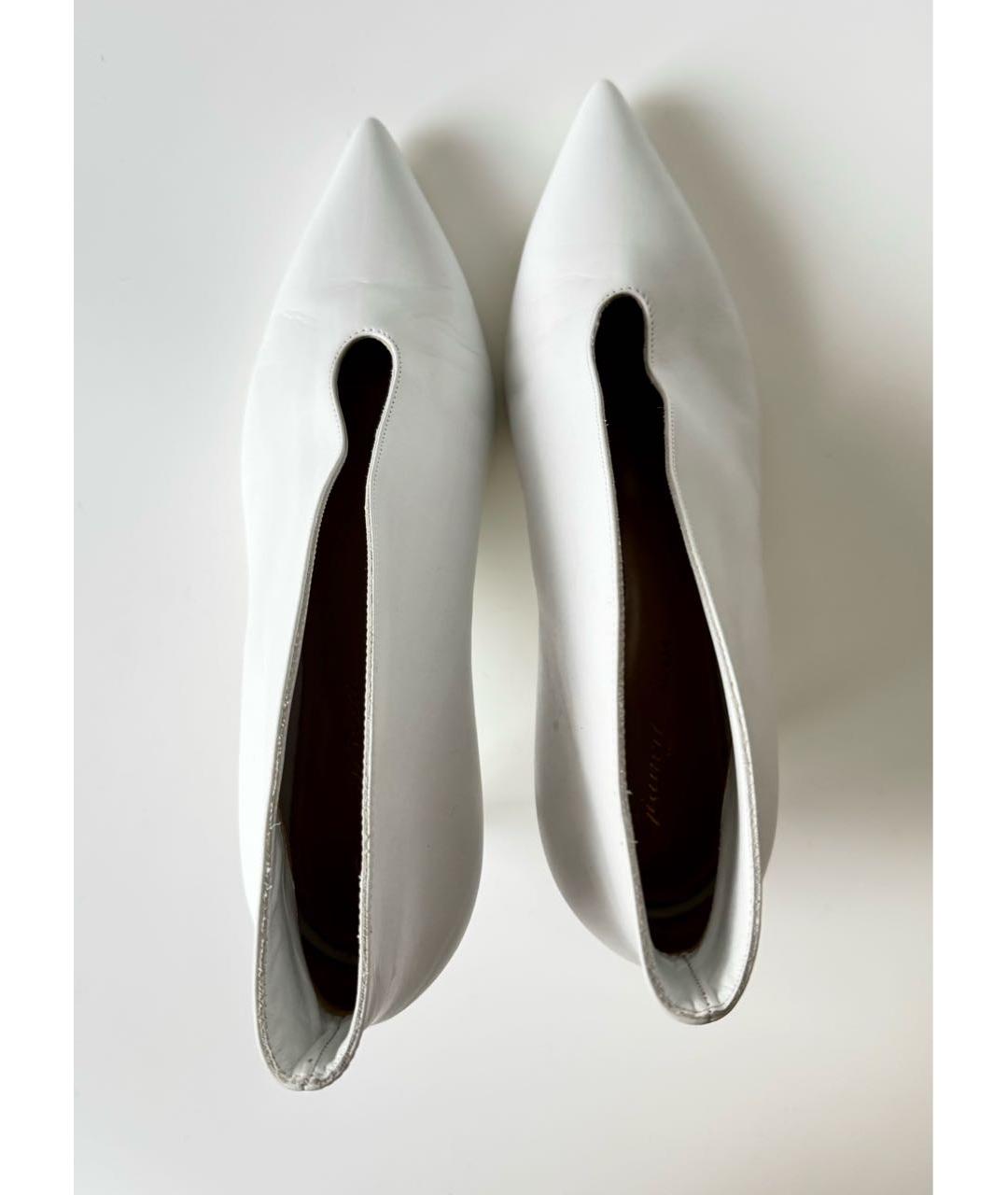 GIANVITO ROSSI Белые кожаные ботильоны, фото 3