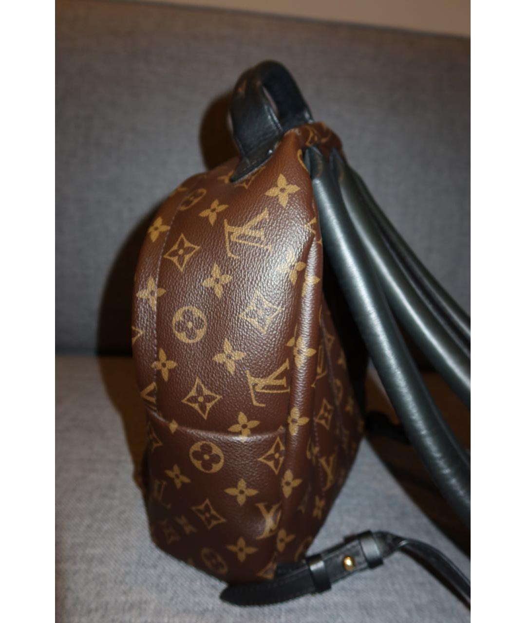 LOUIS VUITTON Коричневый кожаный рюкзак, фото 6