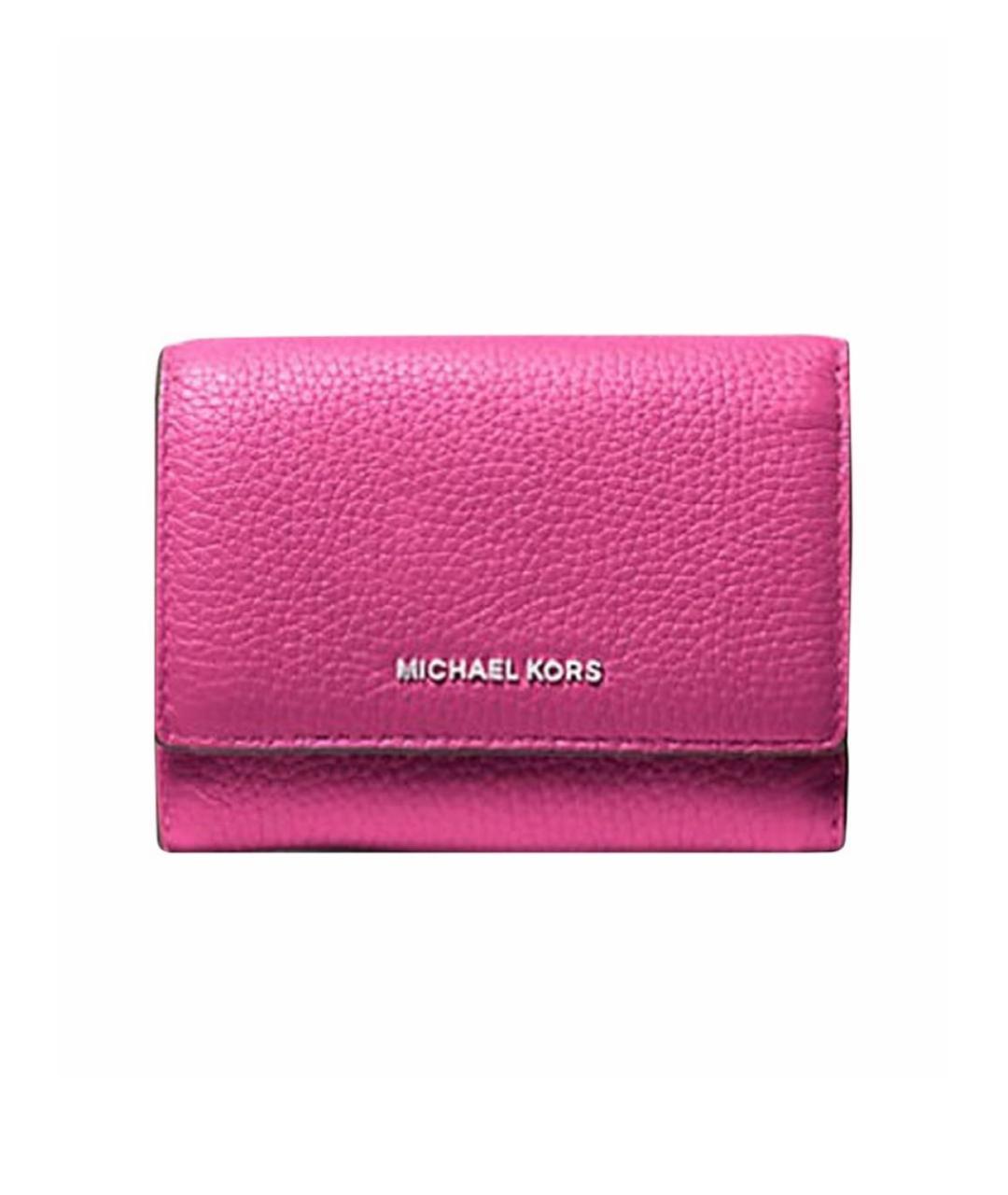 MICHAEL KORS Фуксия кожаный кошелек, фото 1