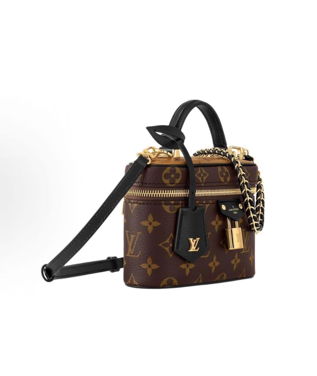 LOUIS VUITTON Коричневая кожаная сумка через плечо, фото 2