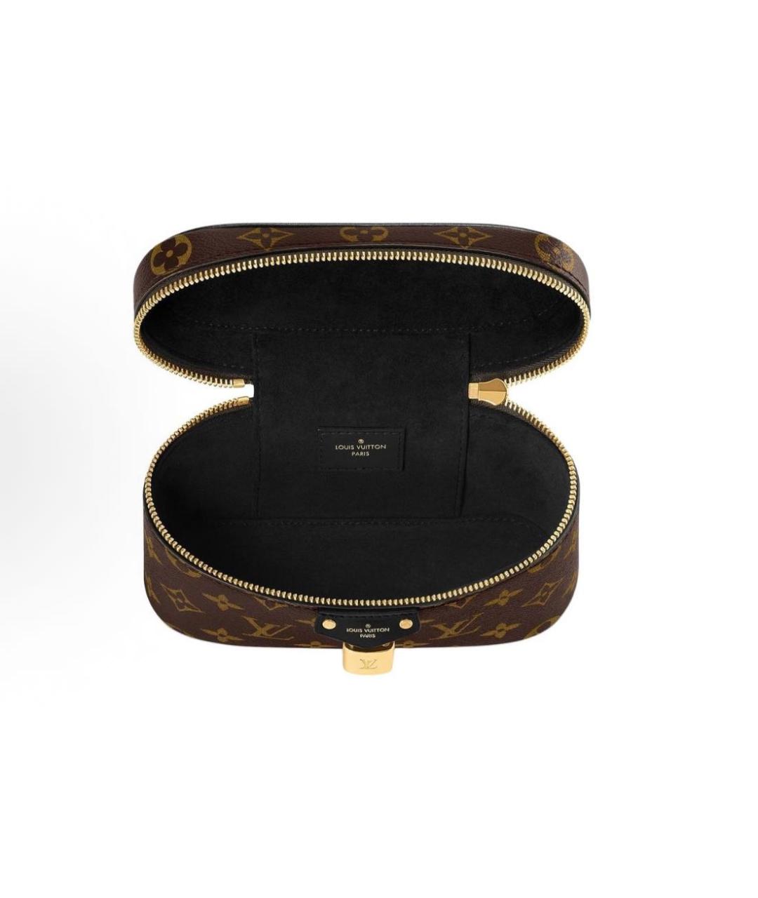 LOUIS VUITTON Коричневая кожаная сумка через плечо, фото 4