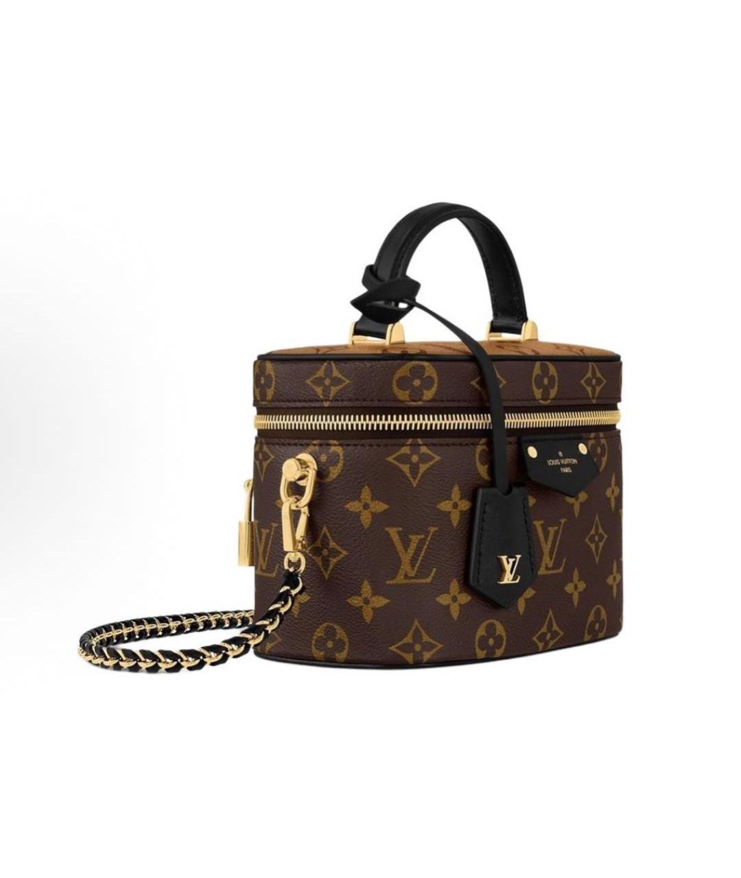 LOUIS VUITTON Коричневая кожаная сумка через плечо, фото 2