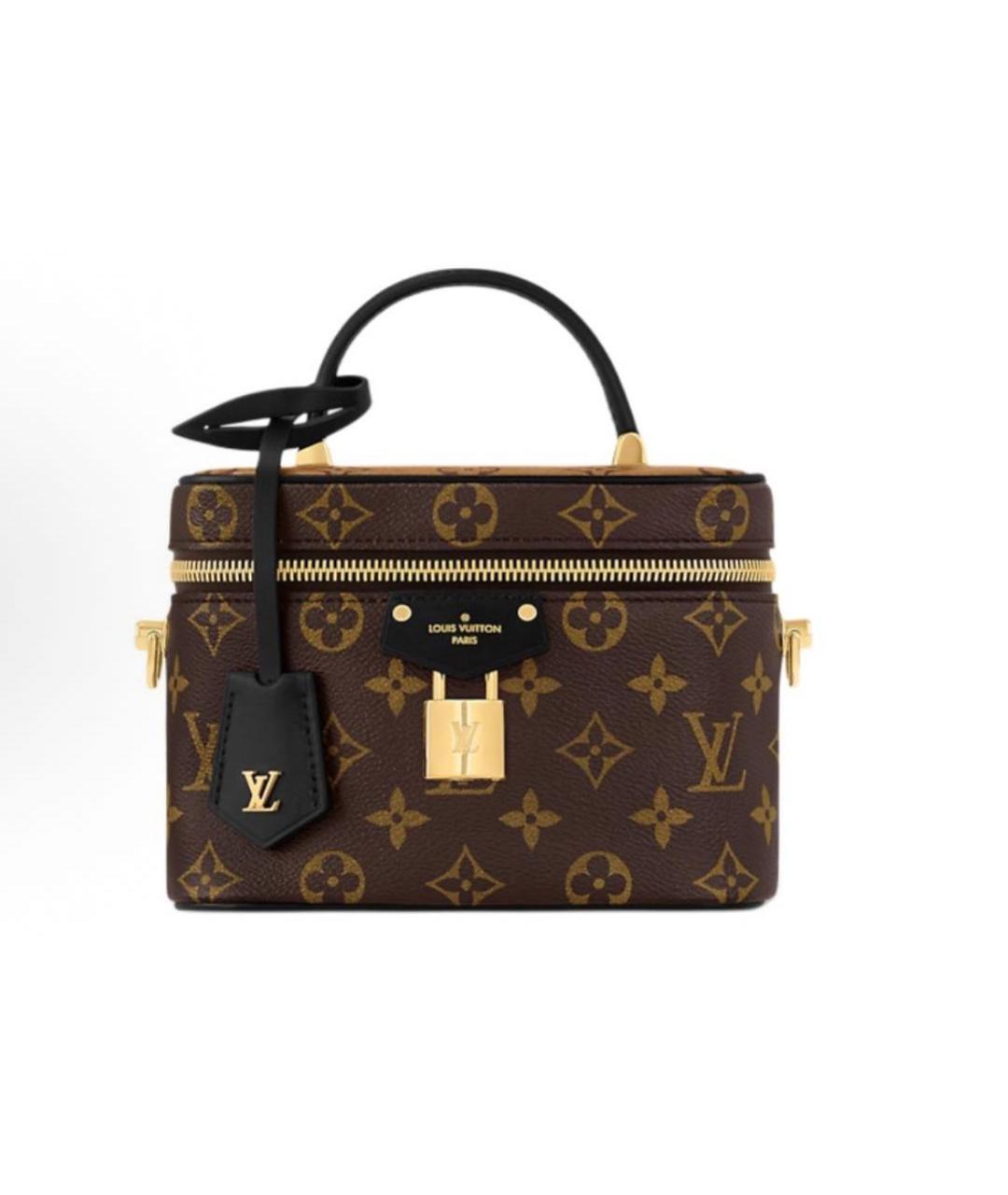 LOUIS VUITTON Коричневая кожаная сумка через плечо, фото 5