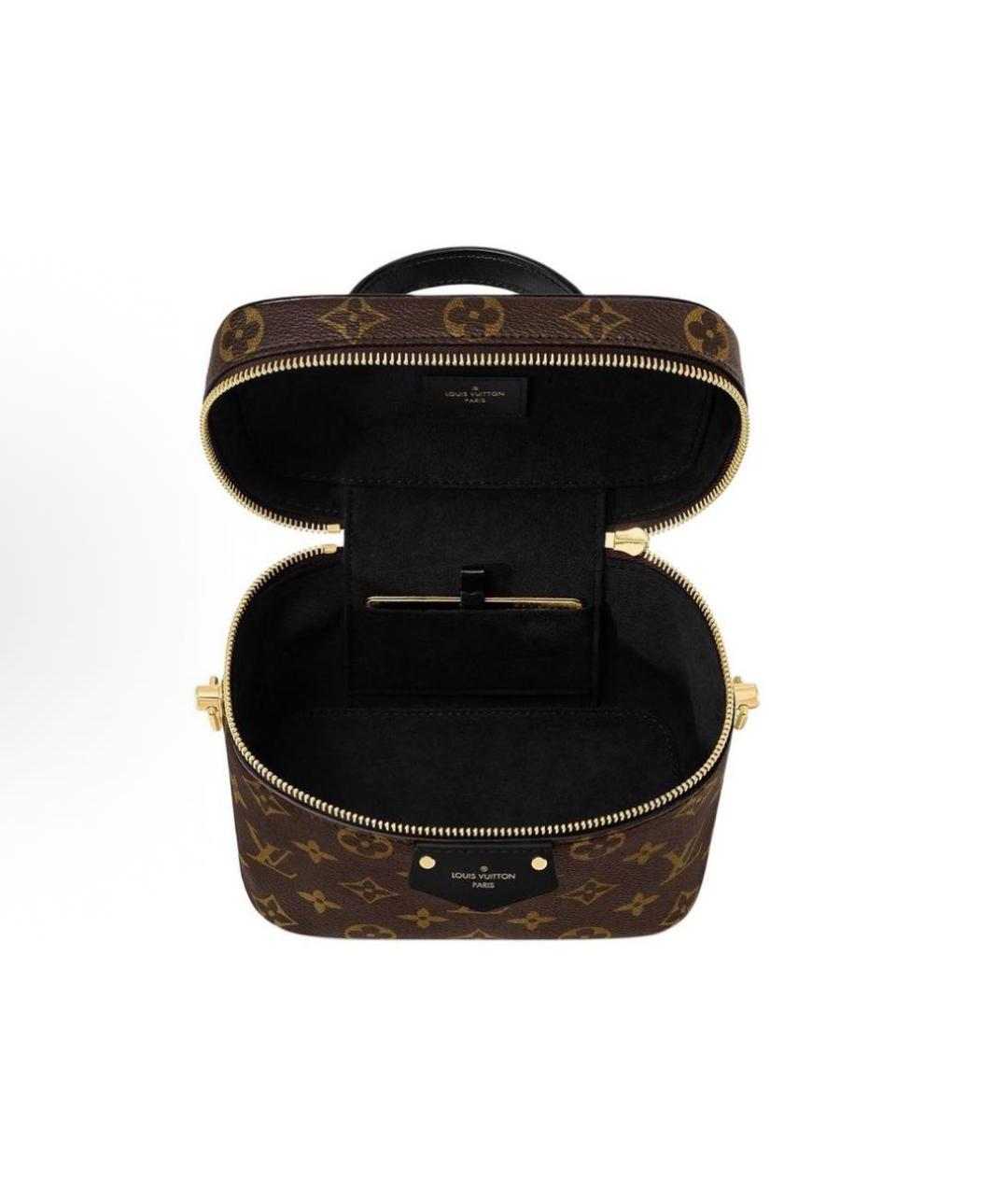 LOUIS VUITTON Коричневая кожаная сумка через плечо, фото 3