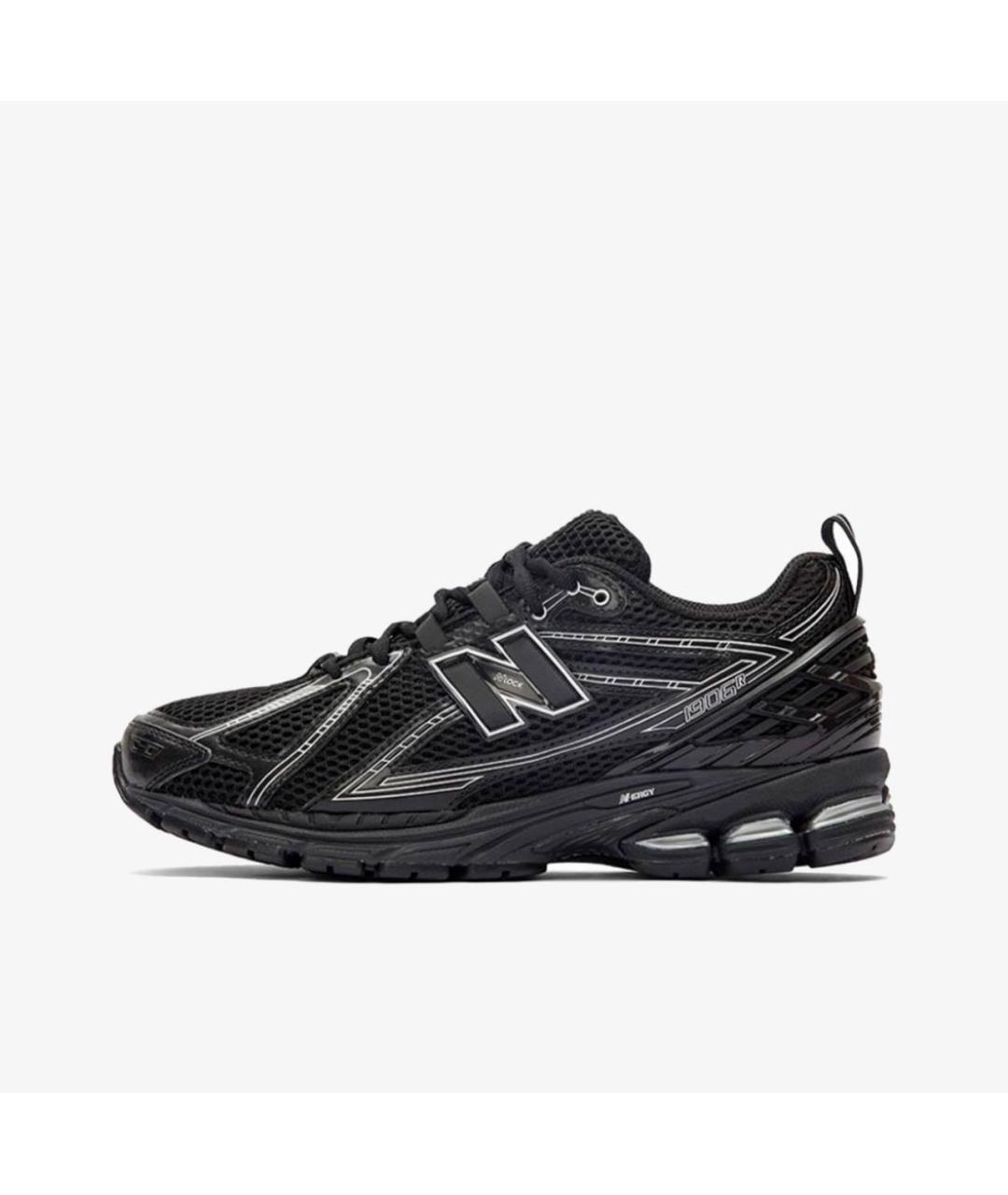 NEW BALANCE Черные текстильные низкие кроссовки / кеды, фото 6