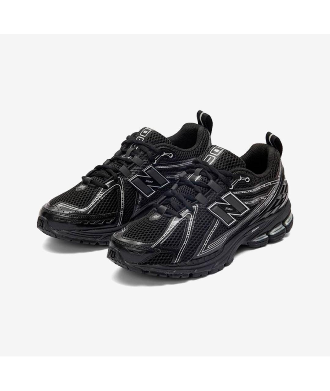 NEW BALANCE Черные текстильные низкие кроссовки / кеды, фото 2