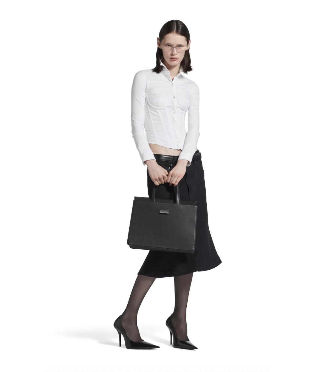 BALENCIAGA Белая хлопковая рубашка, фото 2