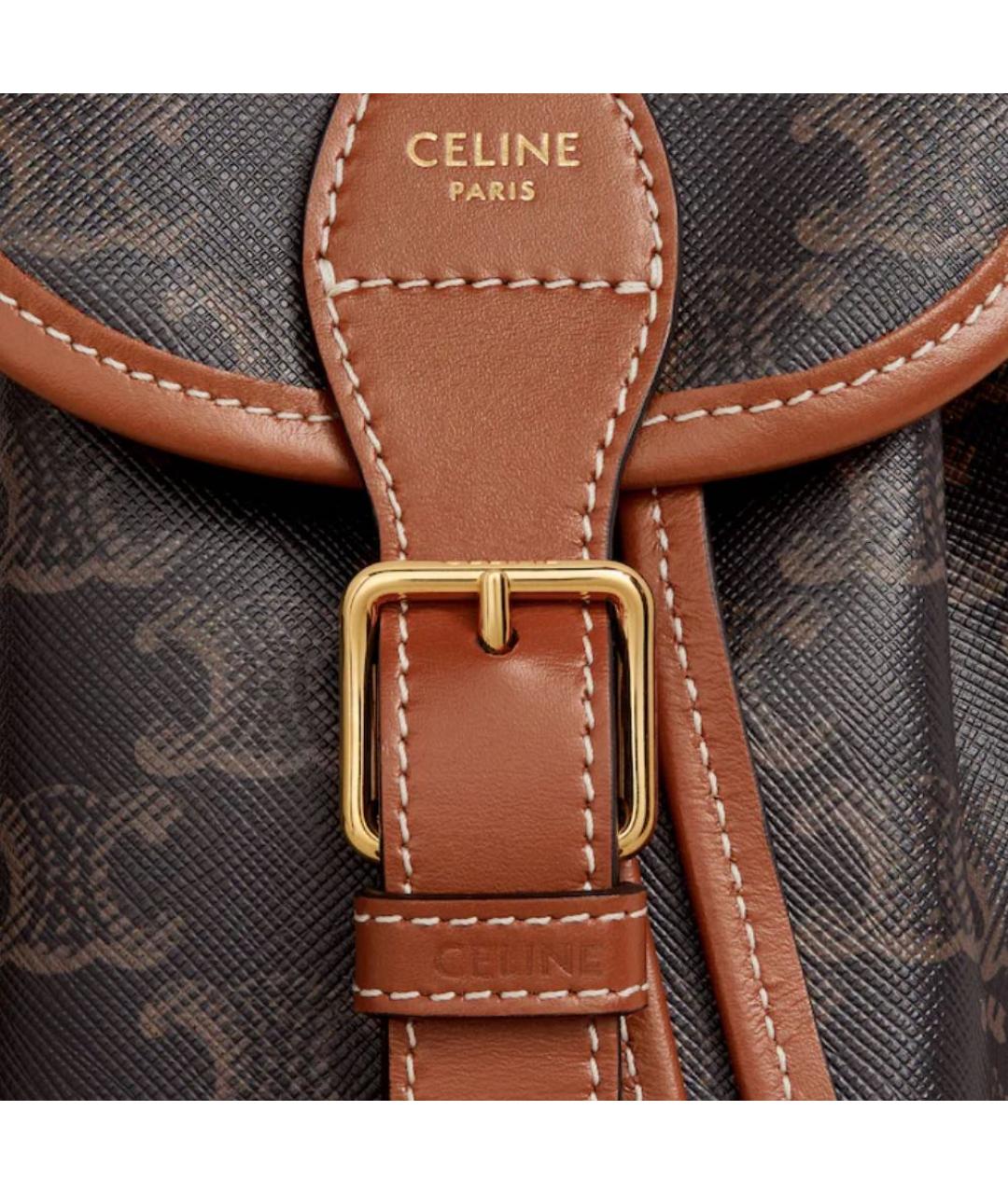 CELINE Коричневый рюкзак, фото 4