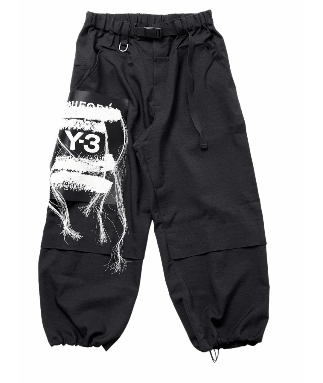 Y-3 Черные брюки широкие, фото 1