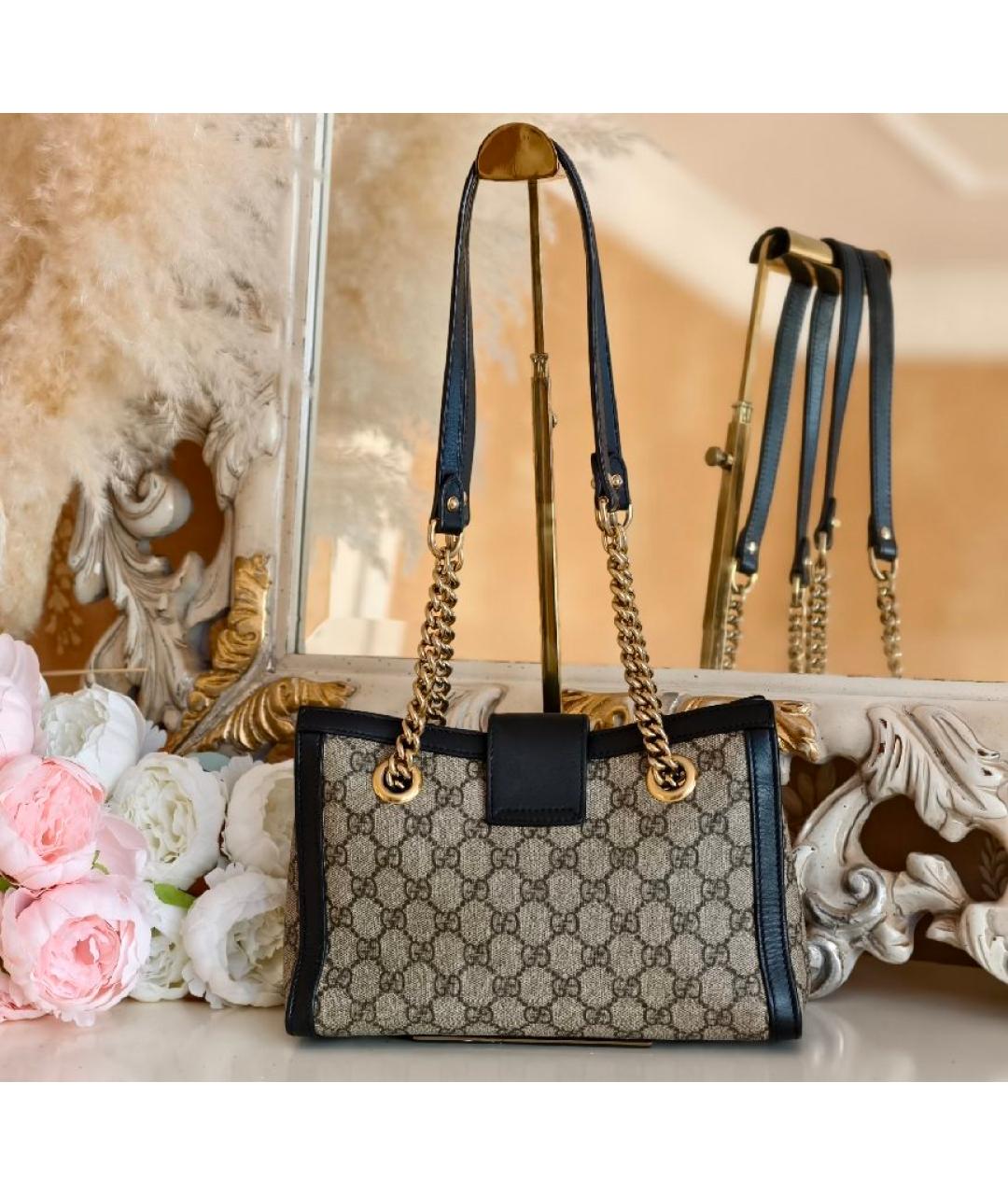 GUCCI Серая сумка с короткими ручками, фото 3