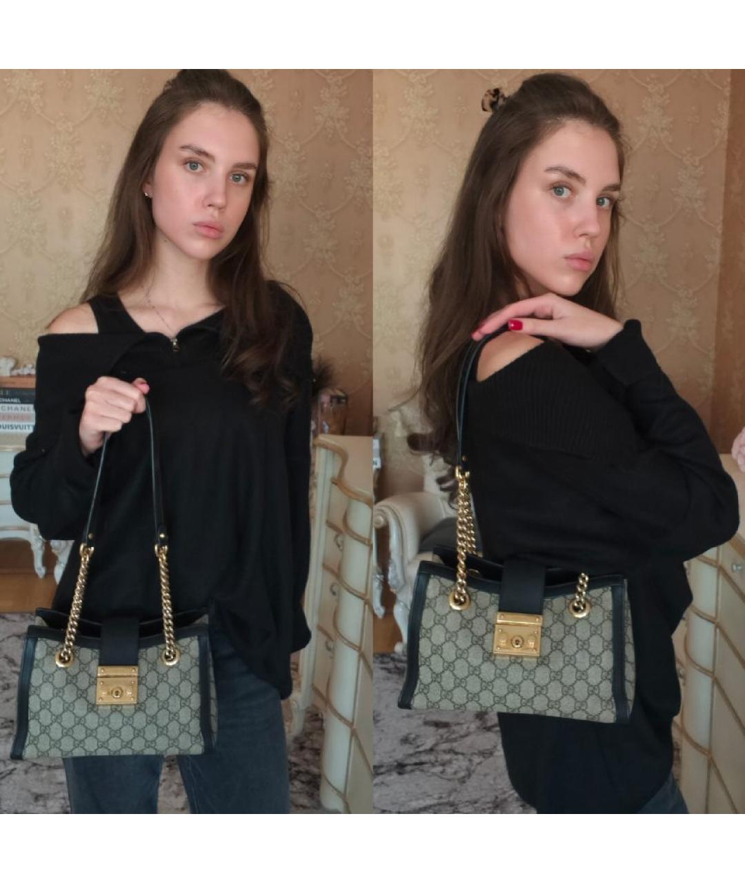 GUCCI Серая сумка с короткими ручками, фото 4