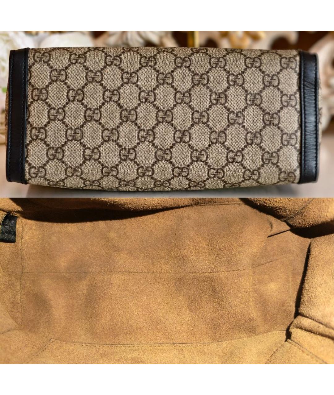 GUCCI Серая сумка с короткими ручками, фото 6