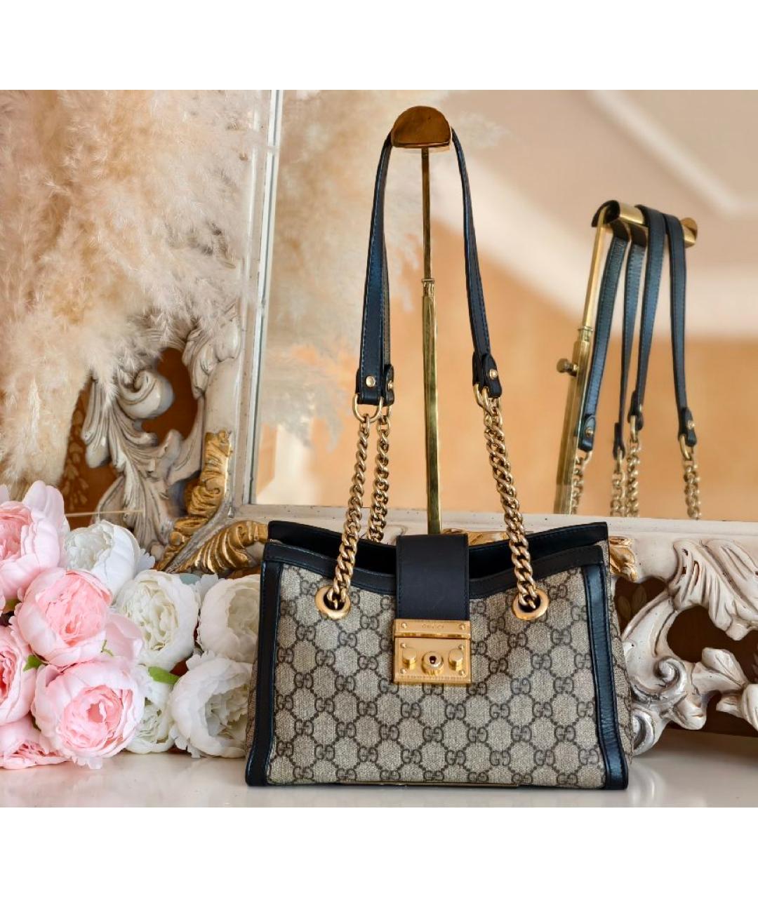 GUCCI Серая сумка с короткими ручками, фото 8