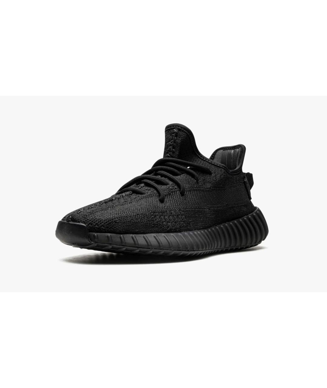 ADIDAS YEEZY Черные текстильные низкие кроссовки / кеды, фото 4