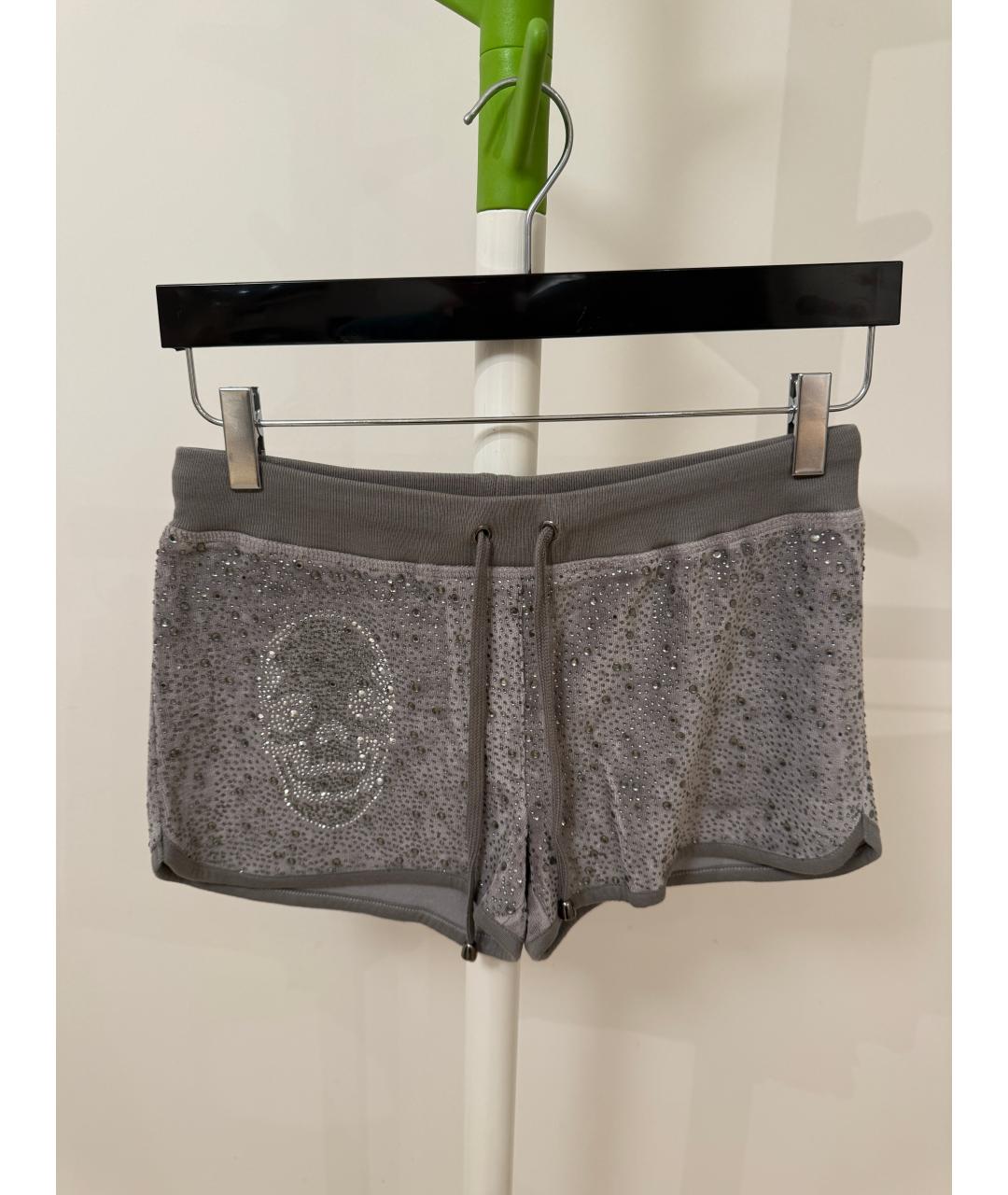 PHILIPP PLEIN Серый хлопковый спортивные костюмы, фото 5